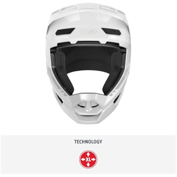 ABUS Downhill Bicycle Helmet HiDrop - Full-face Helmet with ABS Outer Shell for MTB Trails