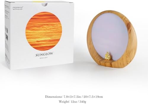 mamre Golden Sunset Lamp Home Decorations Table Lamp Gifts for Wedding Anniversary Valentine's Day Mother's Day Birthday