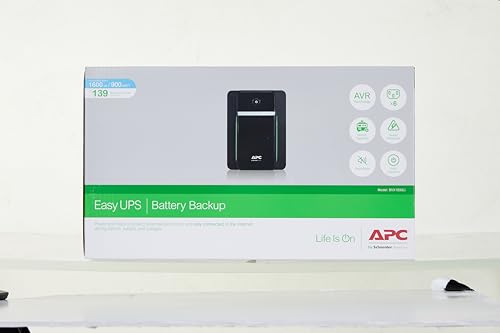 APC Easy UPS 2200VA - BVX2200LI - UPS Battery Backup & Surge Protector, Backup Battery with AVR, LED Indicators, Uninterruptible Power Supply