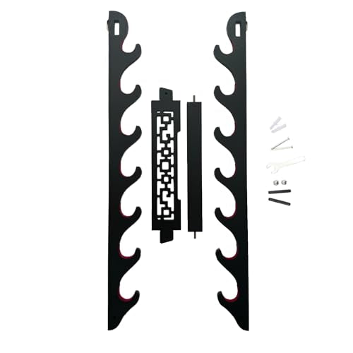 Dfdvye 7 Tier Velvet Padded Katana Stand - Samurai Sword Display Rack