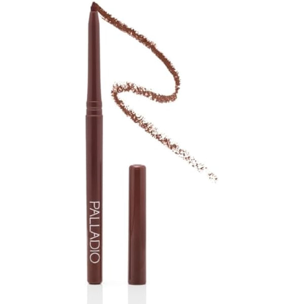 Palladio Retractable Waterproof Lip Liner, Highly Pigmented and Creamy Colour, Slim Anti-twist Formula, Long Life, All Day Long, No Sharpener Required, Coffee