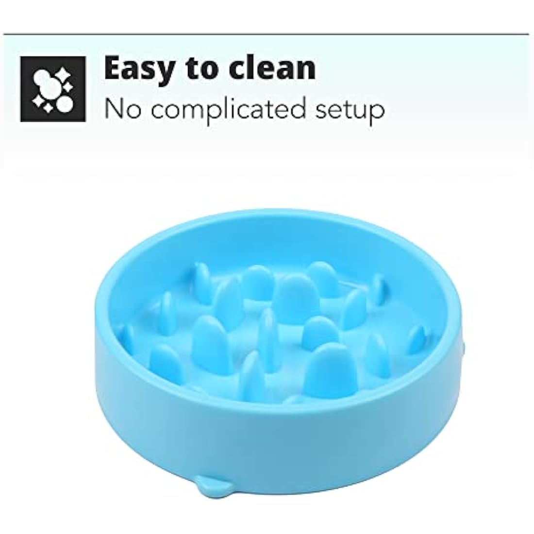 H&S Slow Feeder Dog Bowl - Dog Slow Feeder Bowl - Gradual Feeding Bowls For Dogs Cat Puppy - Anti Gulp - Prevent Food Overeating & Bloating - Small or Large