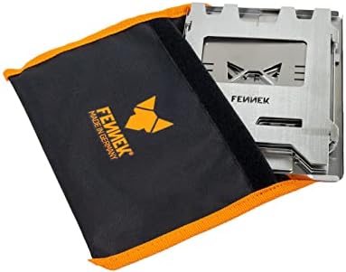 FENNEK Hobo Premium, the foldable outdoor cooker made of heat-resistant stainless steel, XL set with extensive accessories, made in Germany
