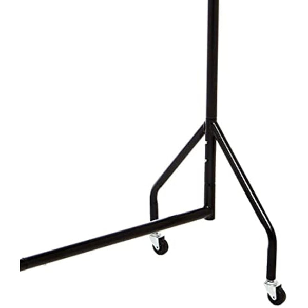 Amazon Basics Heavy Duty Clothes Rail Garment Rail, 1.21 x 1.52 m, Black