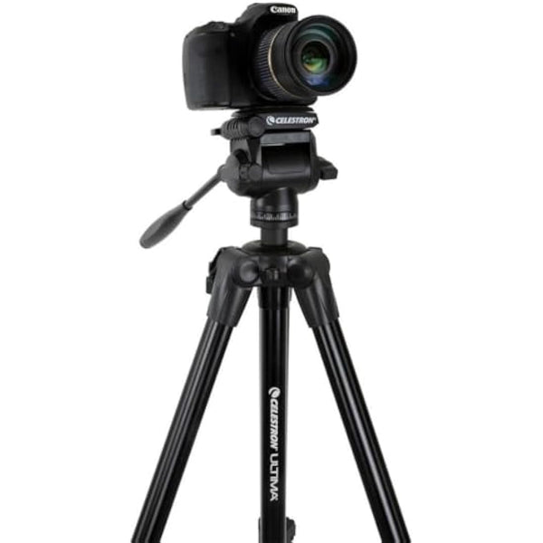 Celestron 93612 Ultima Pan Tilt Head Tripod for a Spotting Scope, Binocular or Camera