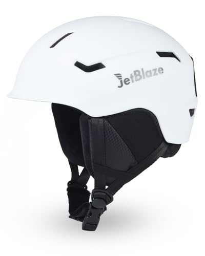 JetBlaze Ski Helmet Mens Women Unisex Ski Helmet Snow Sports Helmet With Vents PC Shell EPS Core For Skiing Snowboard Snow Helmet For Adults Youth
