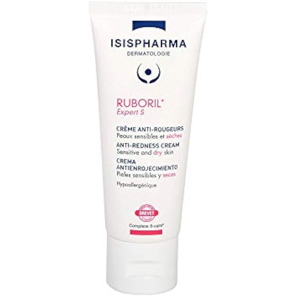 ISISPHARMA RUBORIL Expert S Soothing Anti-Redness Face Cream-Gel 40 ml - With Shea Butter, Camelina Oil - Skincare For Dry and Sensitive Skin - Unscented - Made in France