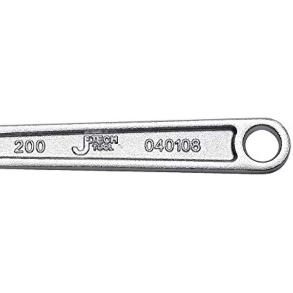 Jetech 4pcs Adjustable Spanner Set, Metric + SAE Professional Heavy Duty Adjustable Wrench Set Include 6in, 8in, 10in, 12in, Industry Grade Shifter Spanners with Large Opening, Roll-up Pouch