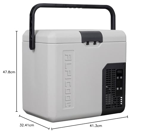 Alpicool K25 25 Liter Portable Car Fridge Freezer 12/24V Car Refrigerator Cooler Box,Electric Mini Fridge Freezer for Camping Campervan, Vehicle, Truck, RV, Boat, Travel, Pinic, -20°C-20°C