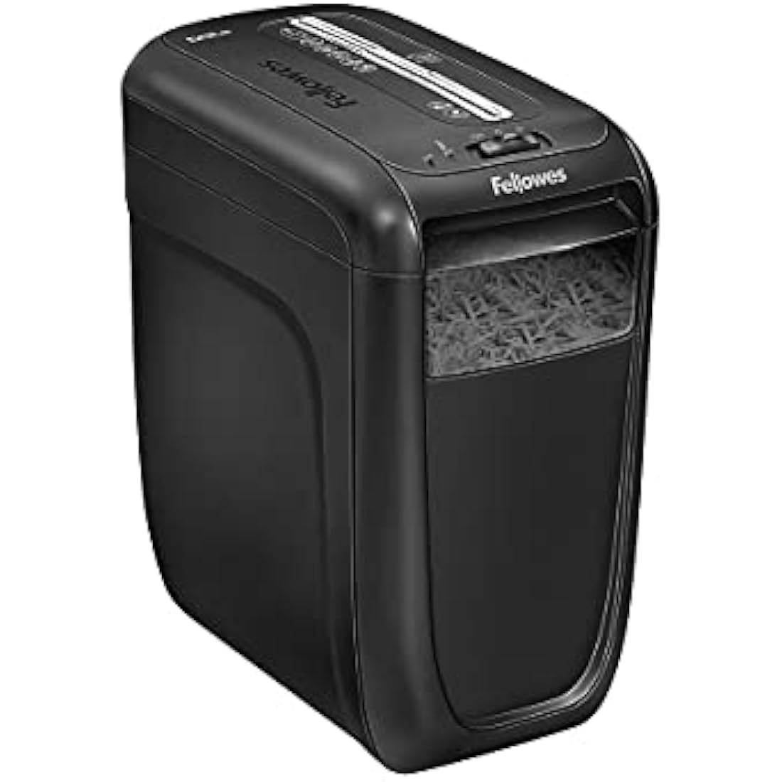 Fellowes Paper Shredder for Home Office Use - 10 Sheet Cross Cut Shredder for Home and Office Use - Deskside Shredder with 22 Litre Bin - Powershred 60Cs - High Security P4 - Black