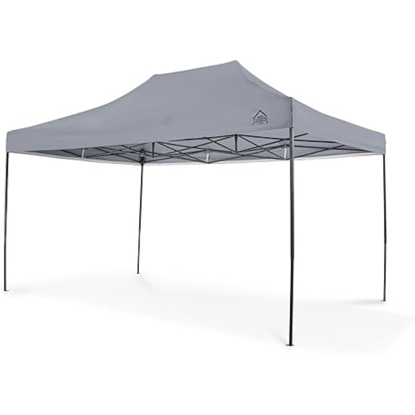 All Seasons Gazebos 3x4.5 Fully Waterproof Pop up Gazebo With Accessories - Metallic Grey