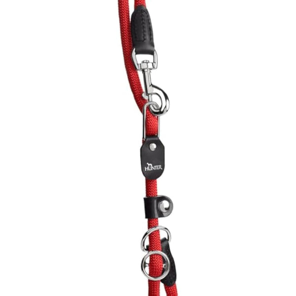 Hunter Freestyle Retriever Leash, 10 mm Diameter x 260 cm Length, Red