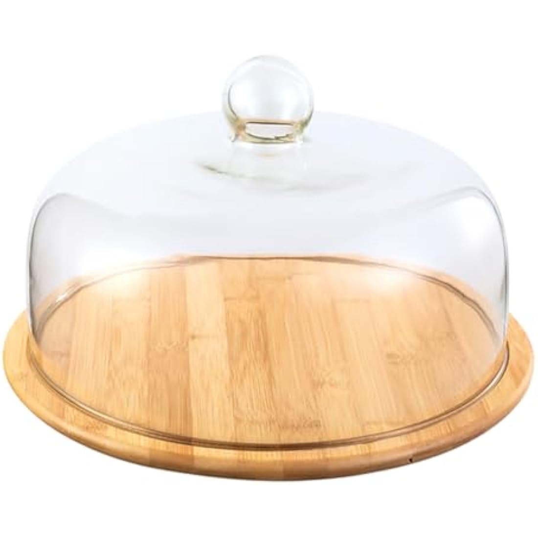 IMIKEYA Glass Cake Stand with Dome Lid Household Plate Pastry Plate Convenient Snack Tray Chocolate Cupcake Candy Display Dish for Birthday Wedding Party