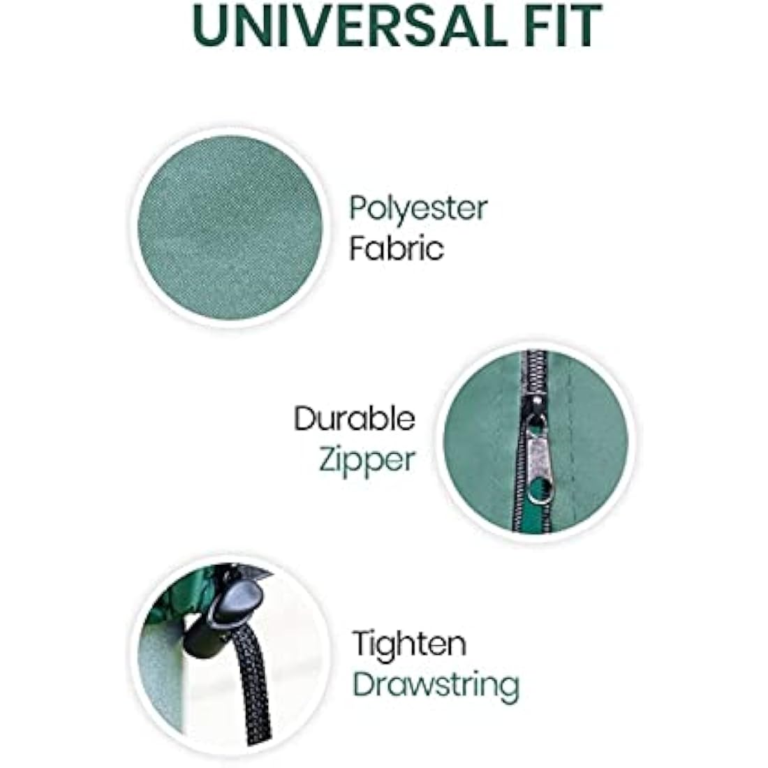 EasyShopping247®UK - Rotary Airer Cover (Green) Universal Fit with Zip and Drawstring to tighten Airer.420D Rotary Line Cover is Weather Resistant | Protection for Garden Dryer, Parasol,Airer.