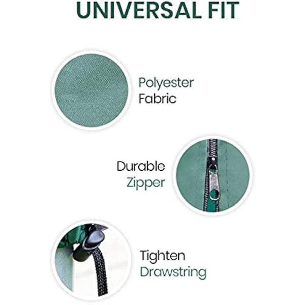 EasyShopping247®UK - Rotary Airer Cover (Green) Universal Fit with Zip and Drawstring to tighten Airer.420D Rotary Line Cover is Weather Resistant | Protection for Garden Dryer, Parasol,Airer.