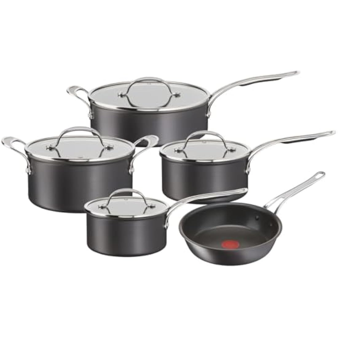 Jamie Oliver Tefal Anodised Aluminium Non-Stick Pan Set (Burn Marks/Chipped) B+