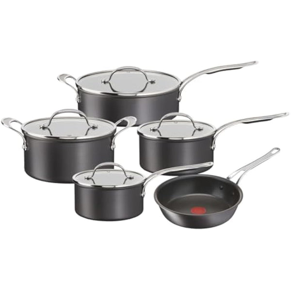 Jamie Oliver Tefal Anodised Aluminium Non-Stick Pan Set (Burn Marks/Chipped) B+