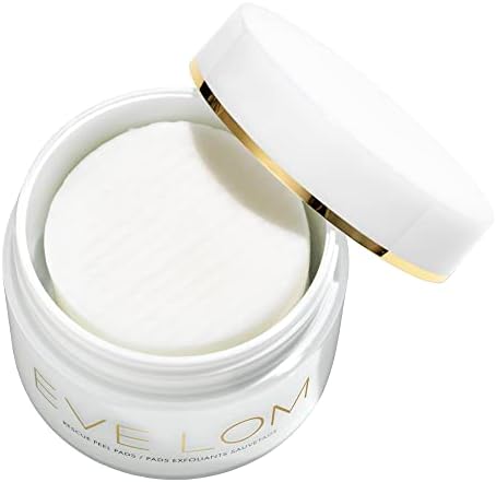 EVE LOM Rescue Peel Pads for Face - Daily Exfoliating Skincare with AHA, PHA & BHA Acids - Resurfacing & Hydrating Skin Care for All Skin Types - 60 Biodegradable Pads