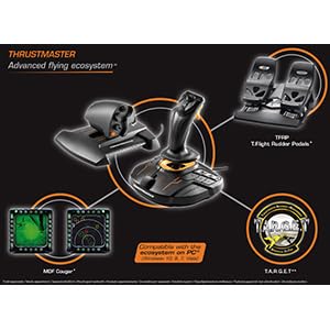 Thrustmaster T16000M FCS - Ambidextrous Flight Control System with H.E.A.R.T HallEffect AccuRate Technology for PC