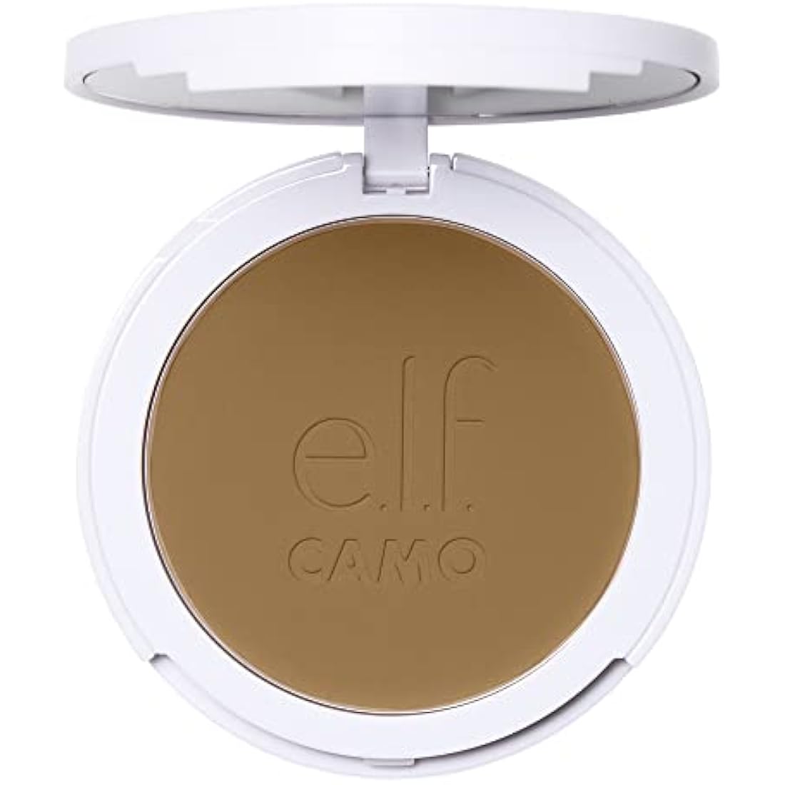 e.l.f. Camo Powder Foundation, Lightweight, Primer-Infused Buildable & Long-Lasting Medium-to-Full Coverage Foundation, Tan 425 N