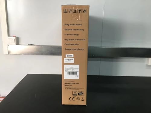 PELONIS Electric Radiator with Adjustable Thermostat and 3 Heat Settings, Oil Filled Heater with Overheat Protection (2500W, Knob Control)