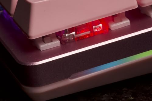 Glorious Gaming GMMK 2 Full Size (96%) - Mechanical Gaming Keyboard, Aluminium Frame, Customisable, Doubleshot Caps, Fox Switches, Per Key RGB, Full NKRO, English UK QWERTY Layout - Pink