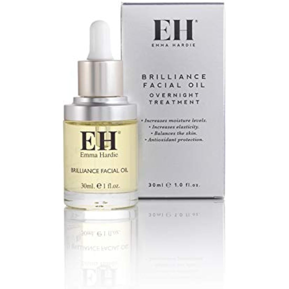Emma Hardie 30ml Brilliance Facial Oil with Botanical Extract Blend, Use to Hydrate & Revitalise Skin, Promote Glow & Youthful Look & Reduce Wrinkle, Suitable for Sensitive Skin, Vegan & Cruelty Free