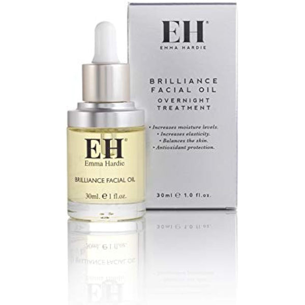 Emma Hardie 30ml Brilliance Facial Oil with Botanical Extract Blend, Use to Hydrate & Revitalise Skin, Promote Glow & Youthful Look & Reduce Wrinkle, Suitable for Sensitive Skin, Vegan & Cruelty Free