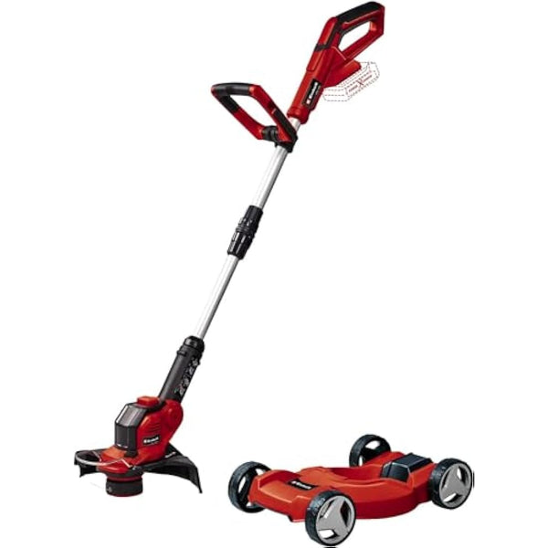 Einhell Power X-Change 18/28 Cordless Strimmer With Mower Attachment - 18V, 28cm Cutting Width, Battery Strimmer Cordless Grass Cutter And Lawn Edger - GE-CT 18/28 Li TC (Battery Not Included)