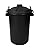 80L Black Extra Large Heavy Duty Storage Dustbin with Lockable Lid – Waste Disposal Bin, Durable Plastic Kitchen & Office Rubbish Bin – Ideal for Home, Commercial & Animal Feed, Outdoor Use. (1)