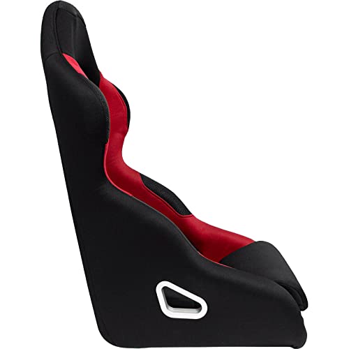 AutoStyle Sport seat 'K5' - Black/Red - Non-reclinable back-rest - incl. slides