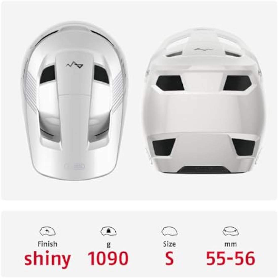 ABUS Downhill Bicycle Helmet HiDrop - Full-face Helmet with ABS Outer Shell for MTB Trails