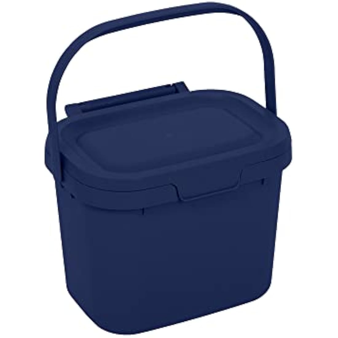 Addis Everyday Kitchen Food Waste Compost Caddy Bin, 4.5 Litre, Made from Recycled Plastic Eco Blue