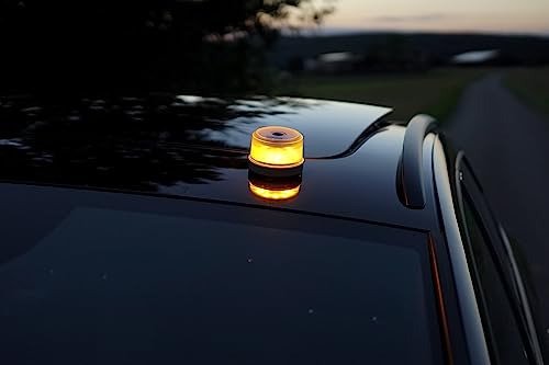 OSRAM LEDSL102 Ledguardian Road Flare Sign V16 Emergency Light for Cars, Breakdown Light, Car Emergency Beacon, Round Safety Warning Light for Vehicles and Motorcycles