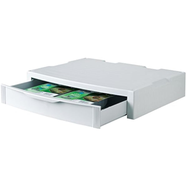 HAN 9250-11, MONITOR stand. Expert monitor stand with 1 drawer, stable, stylish and stackable, grey