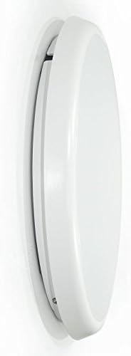 22W LED Bulkhead Light - Ultra Slim Indoor Outdoor IP65 Waterproof Microwave Motion Sensor Detector with Dim Mode Function (Cool White 4000K)