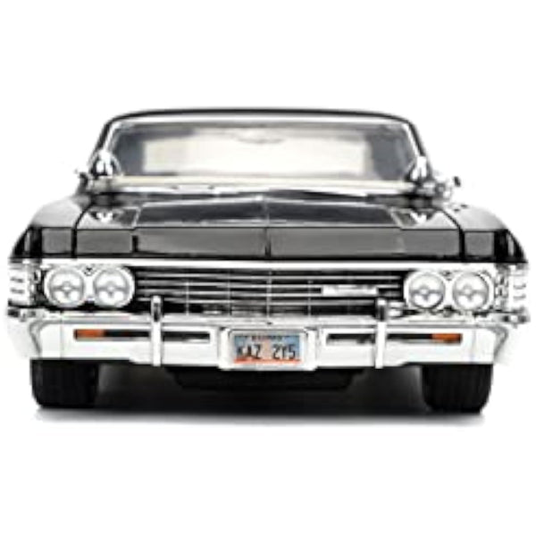 Jada 32250 Supernatural 1967 Impala SS Sport Sedan With Dean Winchester Figure 1:24 Scale Diecast Model Car