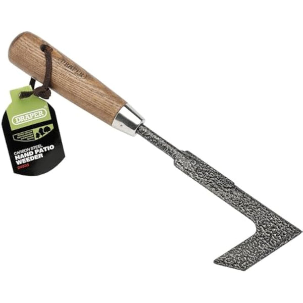Draper 24935 Carbon Steel Heavy Duty Hand Patio Weeder with Ash Handle