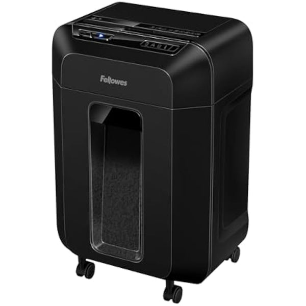 Fellowes Paper Shredder for Home Office - 90 Sheet Auto Feed, 9 Sheet Manual Feed Mini Cut - AutoMax 90M Hybrid with Sleep Mode, 17L Bin - Advanced Security P4 - Black
