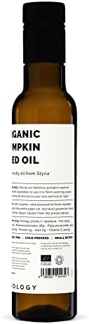 Erbology Organic Pumpkin Seed Oil 250ml - Cold-Pressed to a Traditional Recipe - Sustainably Sourced from Styria, Austria - Premium Quality