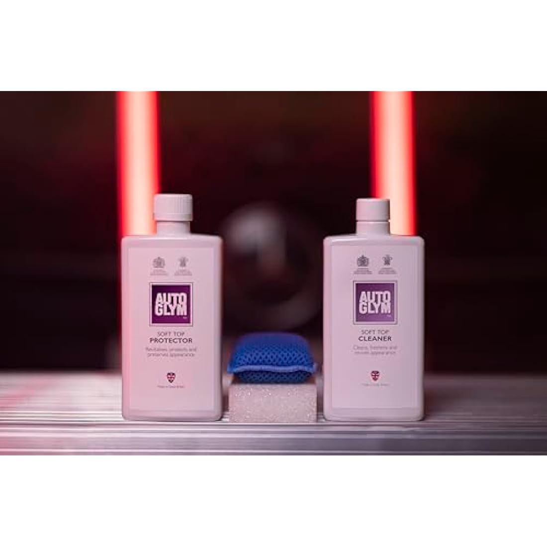 Autoglym Convertible Soft Top Clean & Protect Complete Kit - Convertible Roof Cleaner, Protector and Waterproofer - Fabric and Canvas Soft Top Moss, Mould & Stain Remover - Car Canvas Repair & Restore