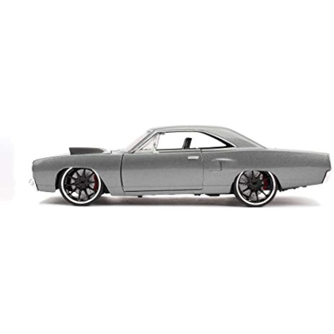 Jada Toys 253203054 Fast & Furious Dom's 1970 Plymouth Road Runner Car Tuning Model 1:24 Opening Doors Bonnet Boot wheel Grey
