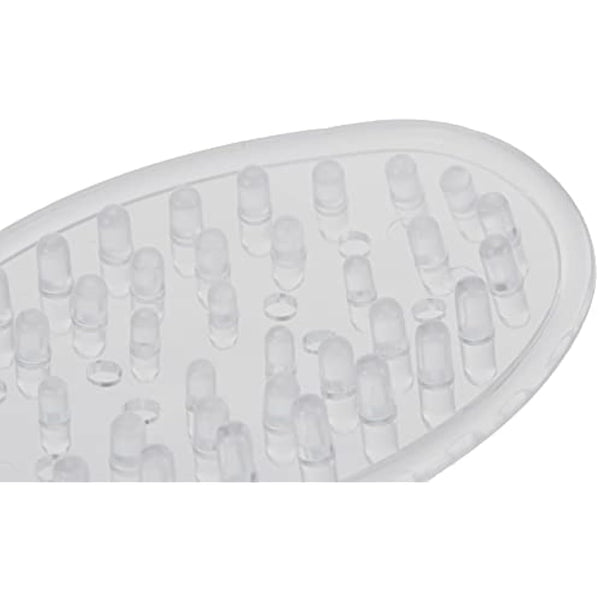 iDesign Hand Soap Holders, Small Oval Soap Dish Made of Durable Plastic, Set of 3 Practical Soap Trays for Bathroom, Toilet or Kitchen Sink, Clear