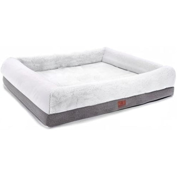 Rusefar Orthopedic Dog Bed, Large/Medium, Waterproof Liner & Washable Cover, For Crates & Couches