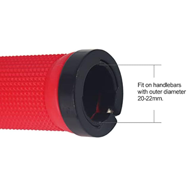 PLATT Bike Handlebar Grips with Aluminum Lock Non-Slip Rubber Bicycle Handle Grip for MTB/BMX