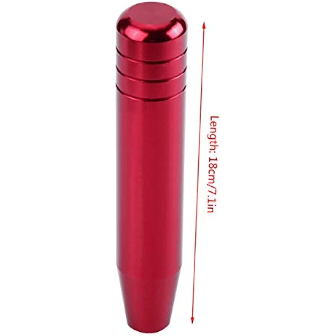 EBTOOLS Shifter Gear for A Car - Universal Car Manual Gear Shift Knob Handle Shifter Lever 18Cm Aluminum Alloy(Black Red Blue)(Red)