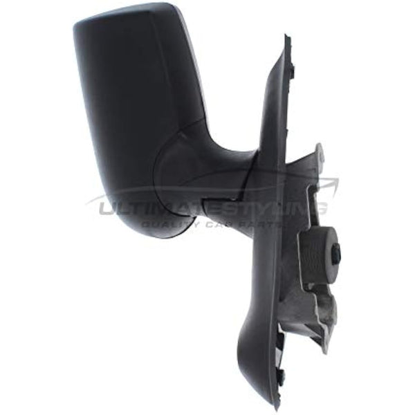 XYZ Parts Electric Short Arm Wing Door Mirror With Heated Glass And Black Cover Compatible with Ford Transit Mk7 Van 2006-2014 Drivers Side Right Hand Replacement