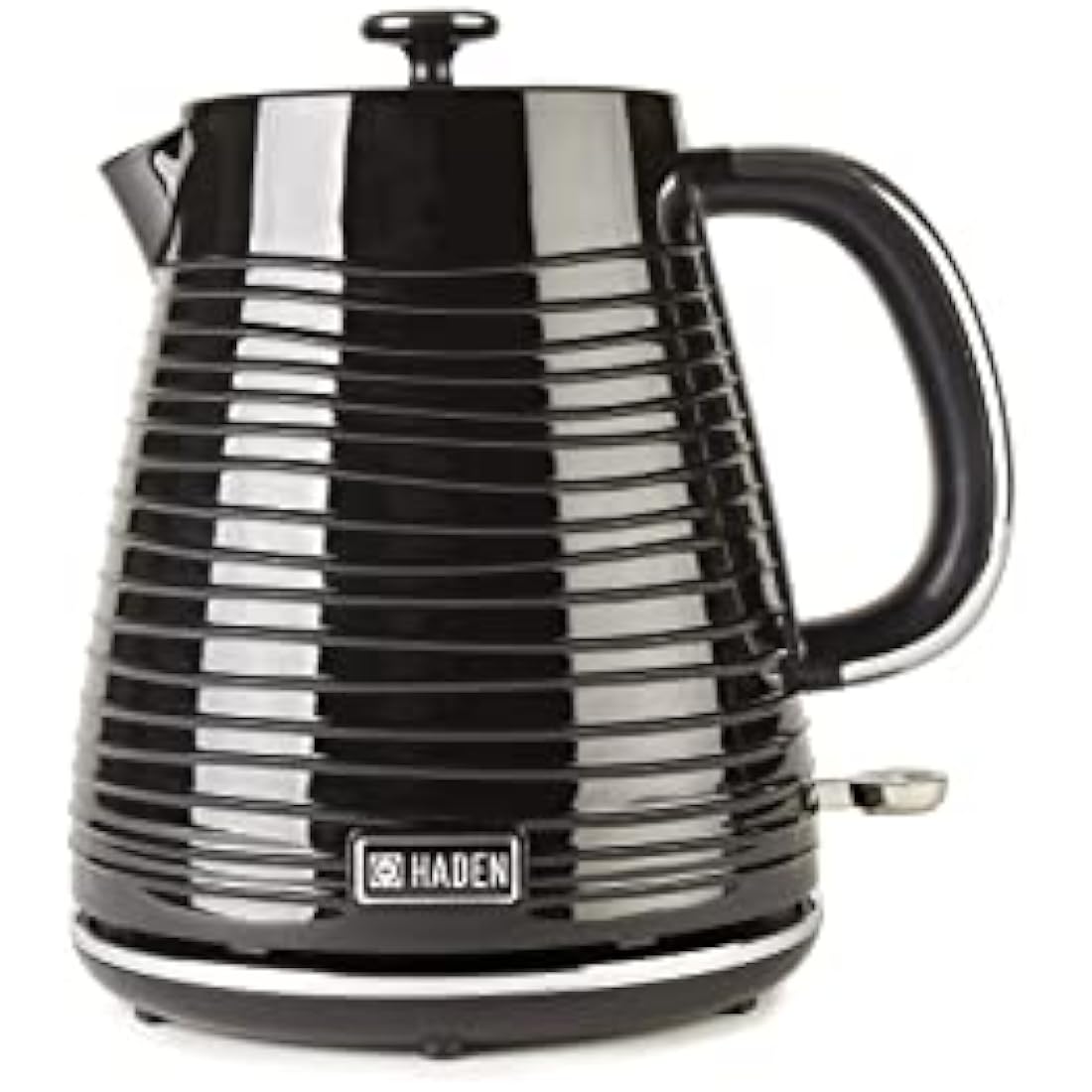 Haden Devon 1.7L Black Kettle – Stylish, Lightweight, Cordless Kettle for Tea & Coffee – Perfect for Daily Use in Small Kitchens and Homes – Essential Electric Kitchen Appliance