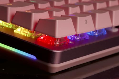 Glorious Gaming GMMK 2 Full Size (96%) - Mechanical Gaming Keyboard, Aluminium Frame, Customisable, Doubleshot Caps, Fox Switches, Per Key RGB, Full NKRO, English UK QWERTY Layout - Pink