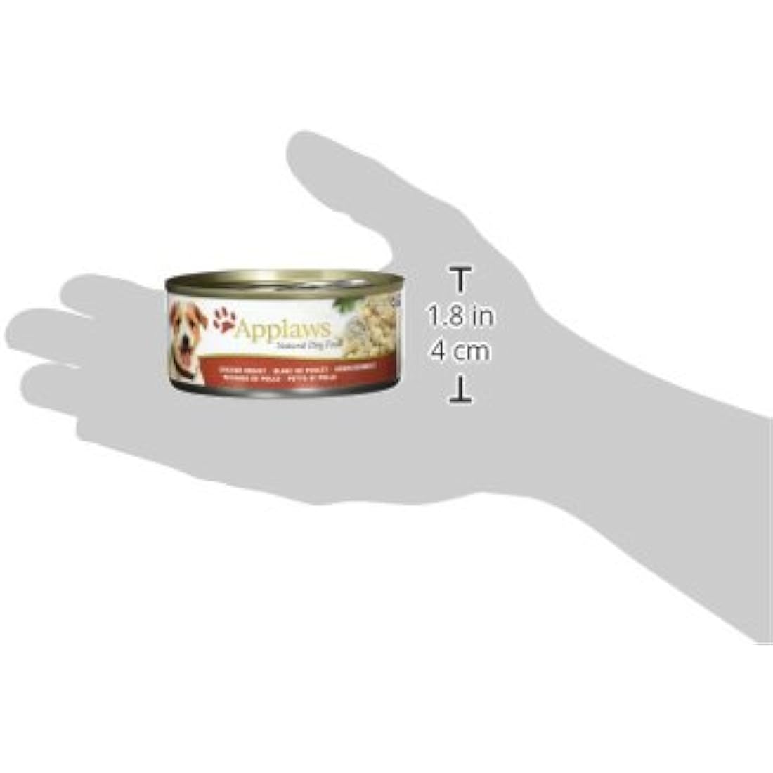 Applaws 100 Percent Natural Wet Dog Food, Chicken Breast in Broth 156 g Tin (Pack of 12)